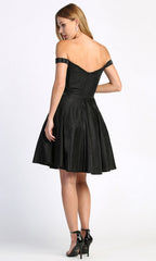 Adora Design 1025 - Off Shoulder Fit and Flare Cocktail Dress