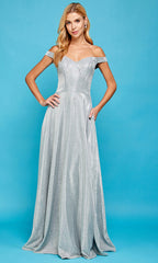 Adora Design 3036 - Off Shoulder Sweetheart Prom Dress