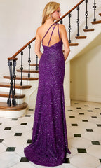Adora Design 3121 - One Shoulder Shiny Evening Dress