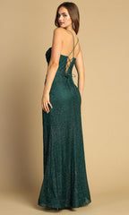 Adora Design 3169 - Cowl Neck Shimmer Evening Dress