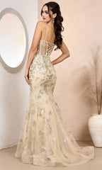 Adora Design 3179 - Sparkle Mermaid Evening Dress with Lace-Up Back