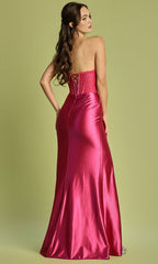 Adora Design 3184 - Lace Corset Straight Neckline Prom Dress