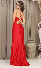 Adora Design 3224 - Floral Embroidered Sleeveless Sheath Dress