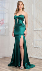 Adora Design 3239 - Ruched Detail Sweetheart Evening Gown