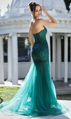 Adora Design 3240 - Mermaid Skirt Sparkle Evening Gown