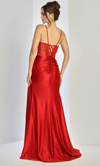 Adora Design 3273 - Stone Embellished Illusion Corset Prom Gown