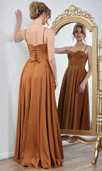 Adora Design 3301 - Pleated A-Line Sleeveless Evening Gown