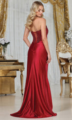 Adora Design 3338 - Beaded Illusion Corset Evening Gown
