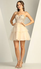 Adora Design 1059 - Tiered Sweetheart Neckline Party Dress