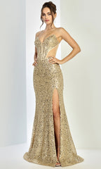 Adora Design 3284 - Shimmer Deep Sweetheart Evening Gown