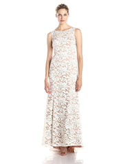 Adrianna Papell - 91906310 Embroidered Sleeveless Evening Gown