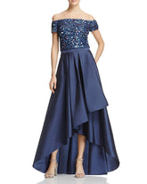 Adrianna Papell - Sequined High Low Gown AP1E201583