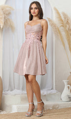 Adora Design 1058 - Applique Sweetheart A-Line Party Dress