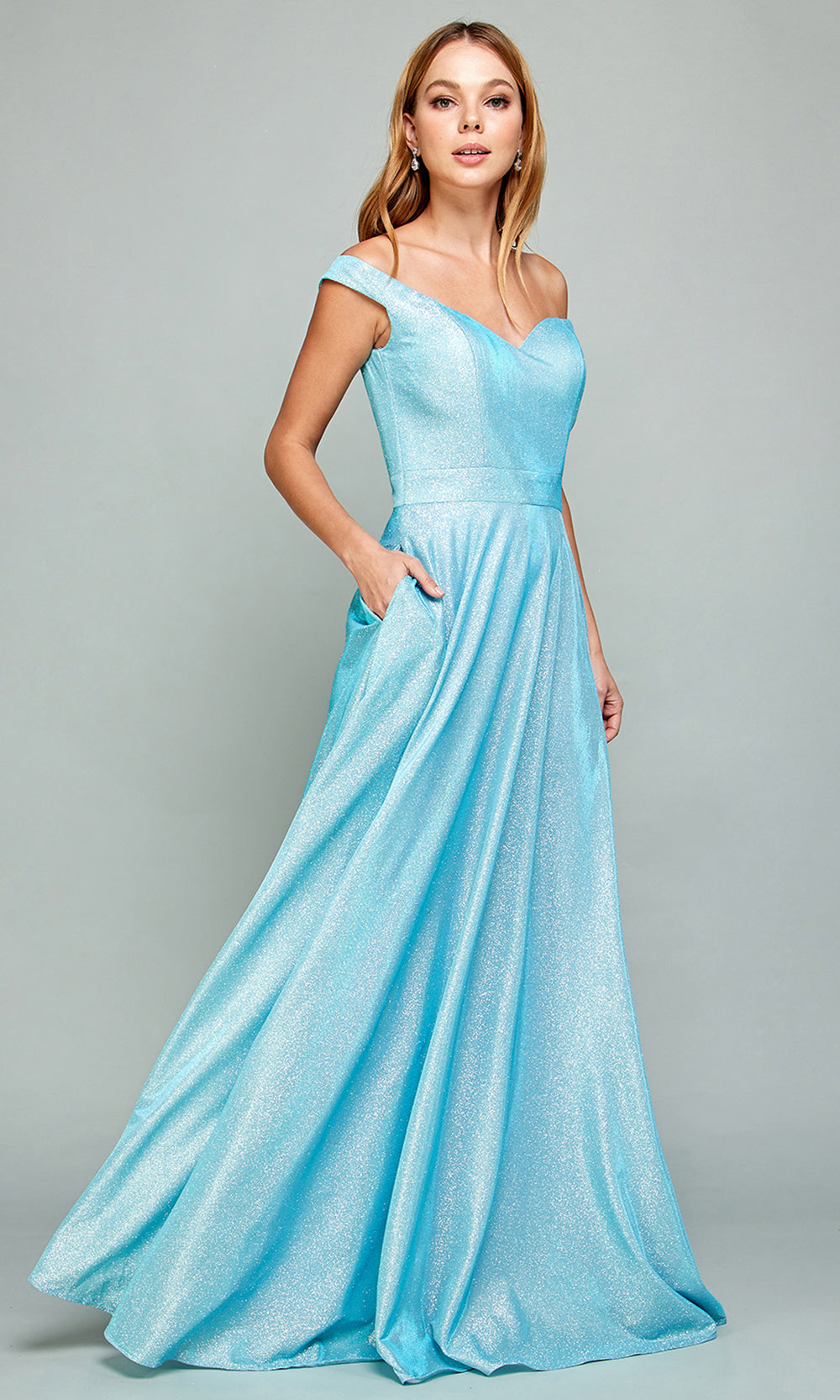 Adora Design 3036 - Off Shoulder Sweetheart Prom Dress