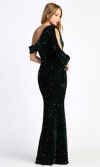Adora Design 3070 - Long Bishop Sleeve Sparkly Prom Dress