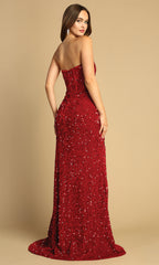Adora Design 3126 - Shimmer Sweetheart Fitted Long Dress