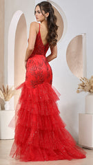 Adora Design 3205 - Mermaid Ruffle Sleeveless Evening Dress