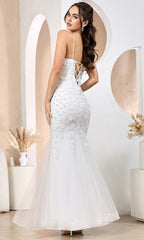 Adora Design 3212-01 - Floral Beaded Mermaid Bridal Dress