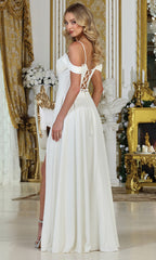 Adora Design 3229-01 - Off Shoulder A-Line Bridal Gown