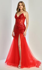 Adora Design 3240 - Mermaid Skirt Sparkle Evening Gown