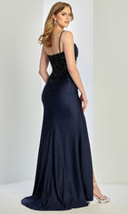 Adora Design 3250 - Twisted Bust Beaded Ornate Prom Gown