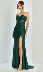 Adora Design 3253 - Ruched Waist Sweetheart Fitted Gown