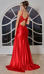 Adora Design 3257 - Applique Sweetheart Neck Evening Gown