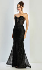 Adora Design 3263 - Beaded Sweetheart Mermaid Prom Gown
