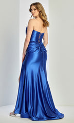 Adora Design 3289 - Strapless Bow Sheath Evening Gown
