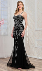 Adora Design 3304 - Floral Lace Mermaid Sleeveless Gown