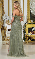 Adora Design 3312 - Sweetheart Sheath Gown with Shimmering Details