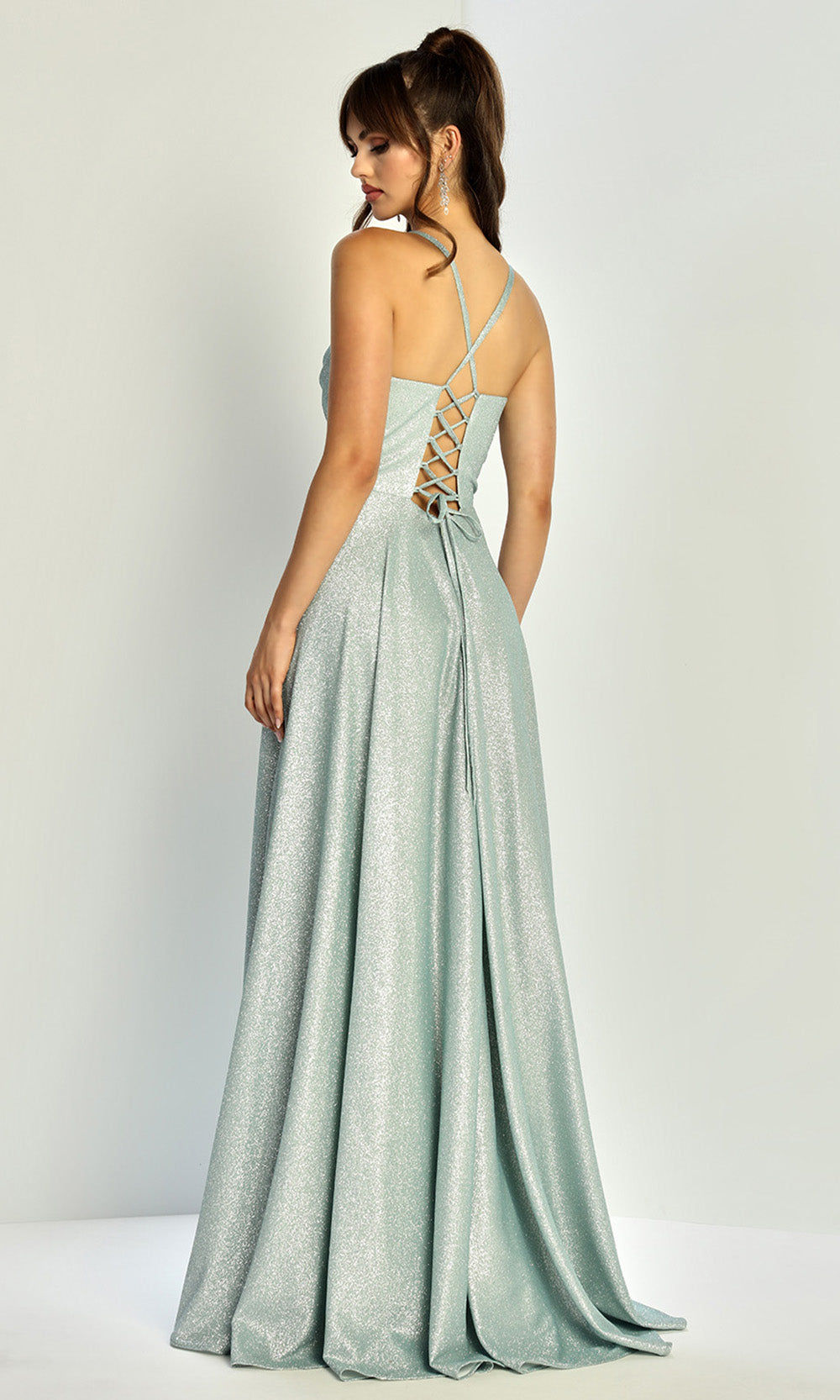 Adora Design 3324 - Shimmer A-Line Evening Gown