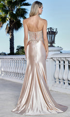 Adora Design 3352 - Modified Scoop Lace Applique Prom Gown