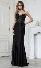Adora Design 3358 - Strappy Back Dazzling Beaded Evening Gown