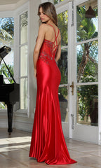 Adora Design 3358 - Strappy Back Dazzling Beaded Evening Gown