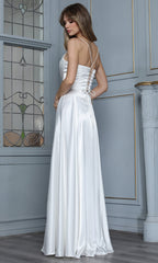 Adora Design 3368-01 - Cowl Neckline Minimalist Long Gown