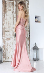 Adora Design 3394 - Embellished Corset Strapless Prom Gown