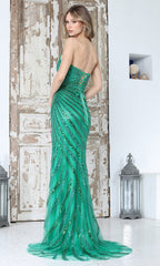 Adora Design 3395 - Beaded Sweetheart Sheath Style Gown