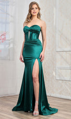 Adora Design 3239 - Ruched Detail Sweetheart Evening Gown