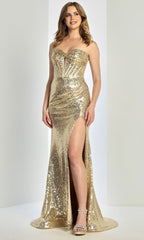Adora Design 3275 - Shimmer Sweetheart Sheath Prom Gown