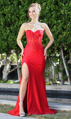 Adora Design 3286 - Embroidered Sweetheart Corset Evening Gown