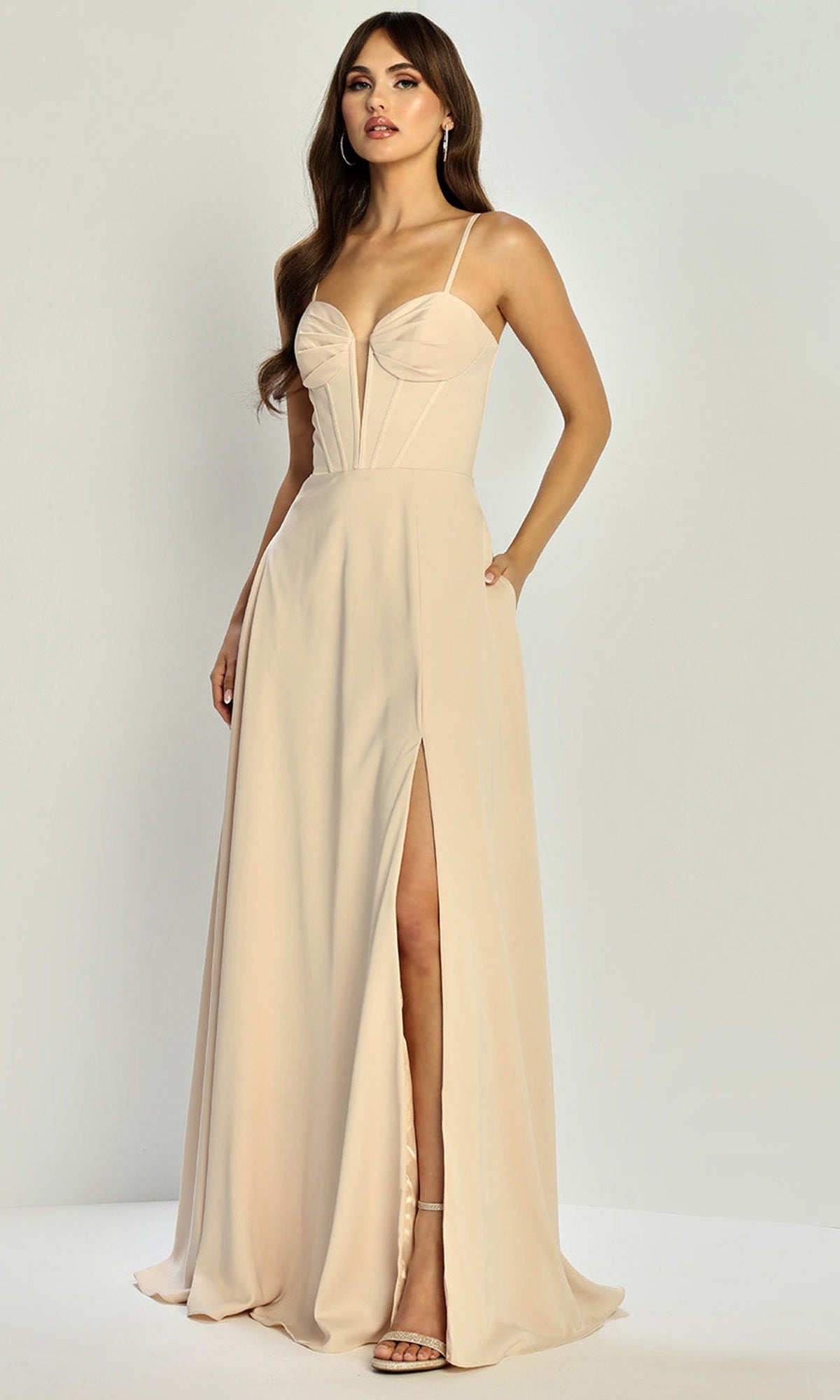 Adora Design 3323 - Sweetheart A-Line Evening Gown