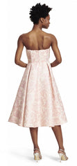 Adrianna Papell - 41911800 Strapless Floral Jacquard Dress