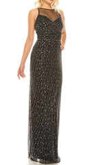 Adrianna Papell - AP1E205824 Illusion Bateau Fitted Evening Dress