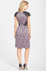 Adrianna Papell - Lace Cap Sleeve Dress  15238790