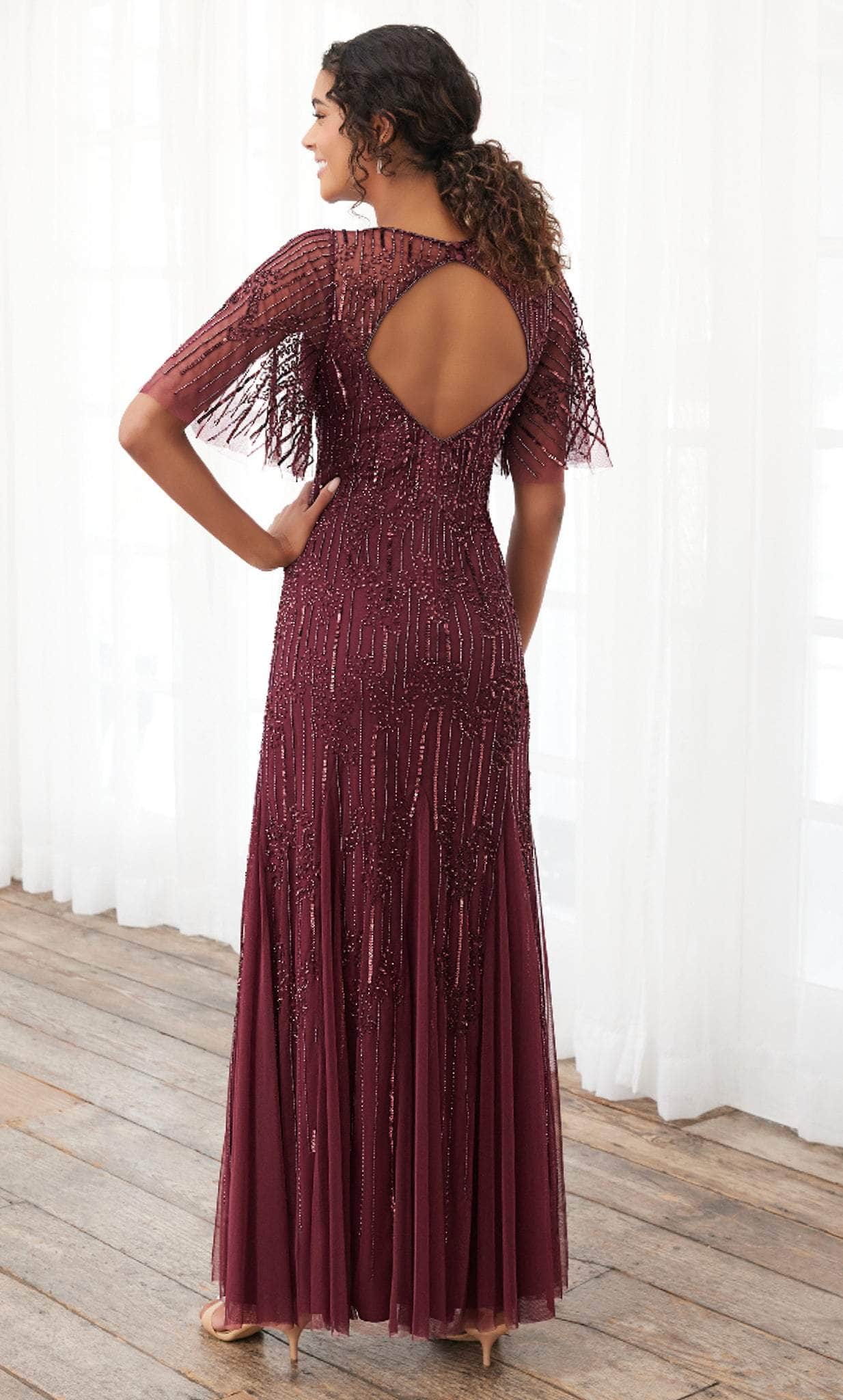 Adrianna Papell 40395 - Beaded V-Neck Dress