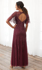 Adrianna Papell 40395 - Beaded V-Neck Dress