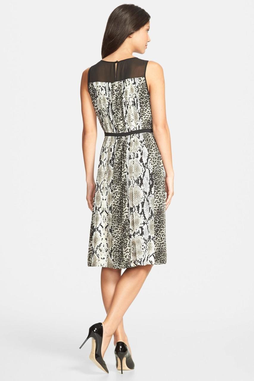 Adrianna Papell - Print Jewel Neck Dress 16PD78030